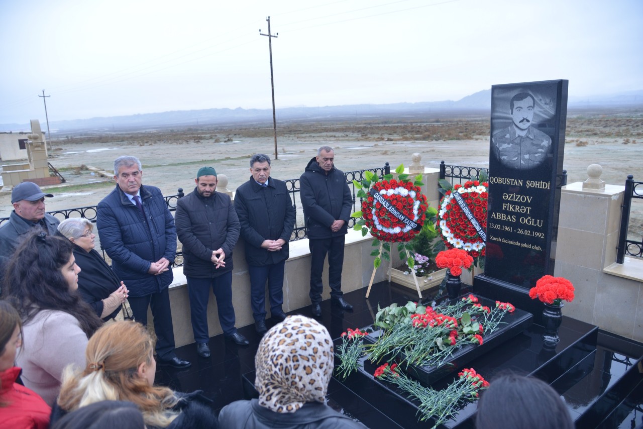 Süleyman Mikayılov şəhidin 40 mərasimində iştirak edib - FOTOLAR